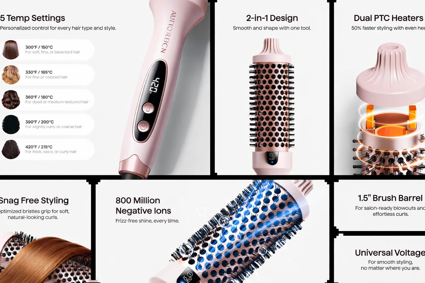 Blowout Boost ionic Thermal Brush