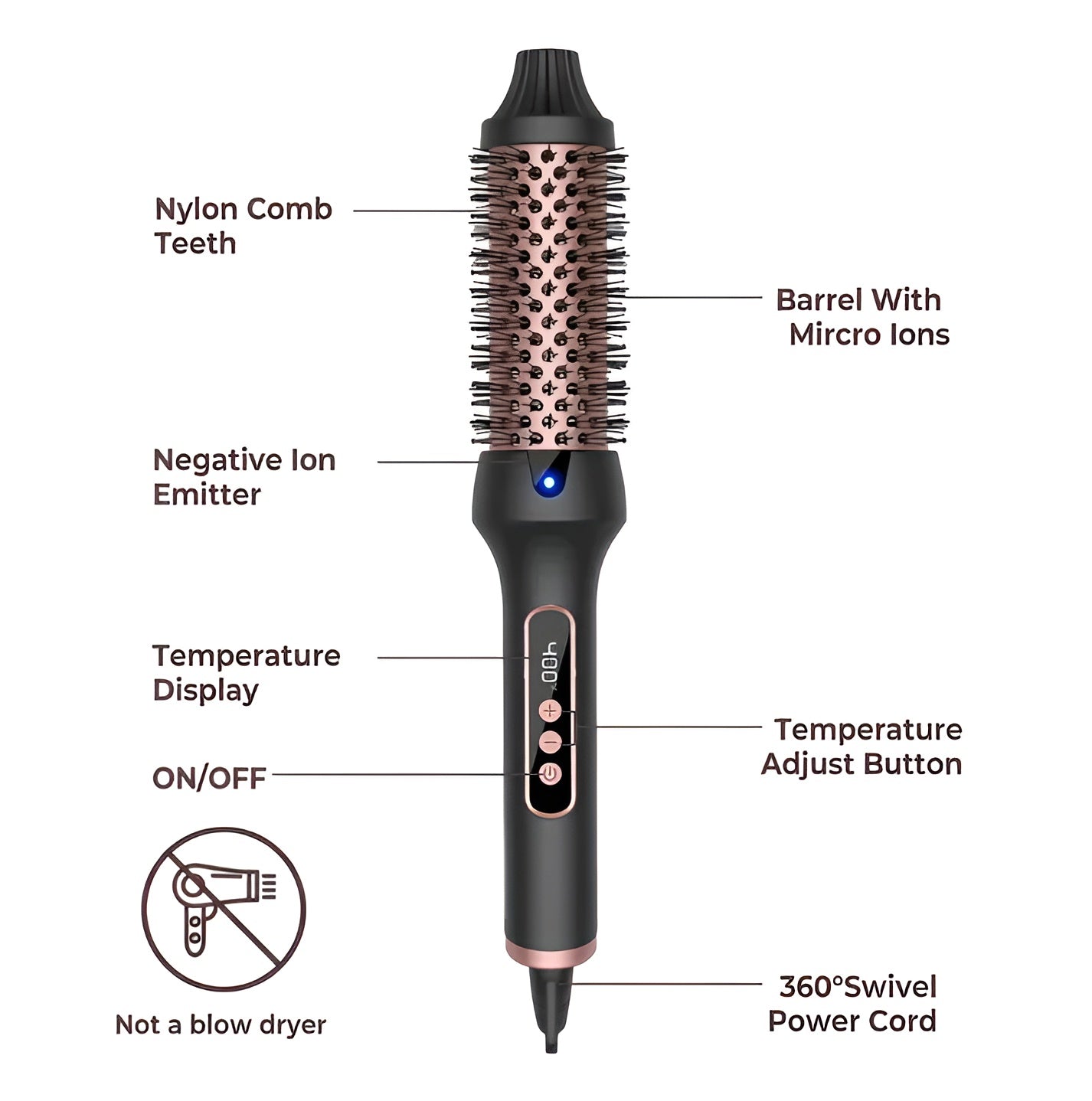 Blowout Boost ionic Thermal Brush