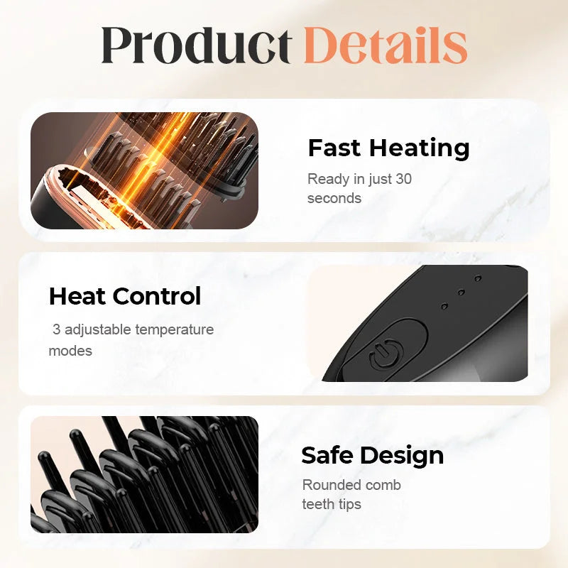 Auric Reign™ Mini Straightener – Smooth Hair Anywhere, Anytime.